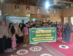 Selesai Cuti Lebaran Koramil 09/LGM Gelar Makan Siang Gratis di Ponpes Badrul Hidayah